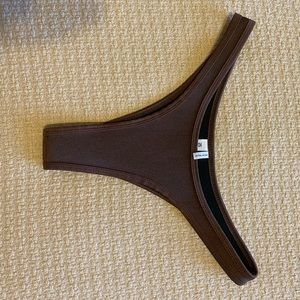 Brand new with tags shiny brown neoprene bikini bottoms Hoaka